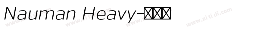 Nauman Heavy字体转换